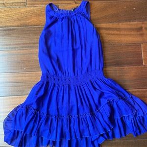 Lovely blue dress with ruffles